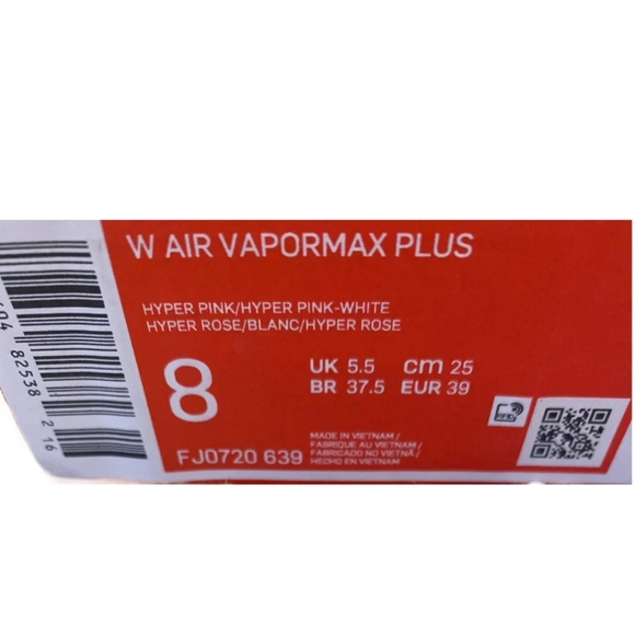 NIKE AIR VAPORMAX PLUS hyper pink nib - Picture 2 of 6